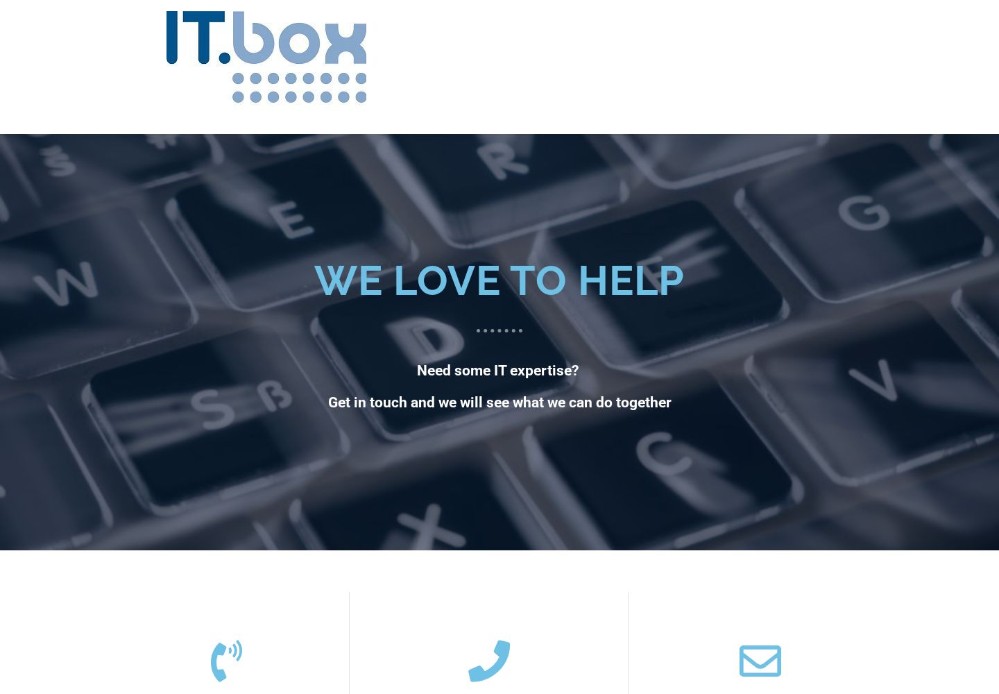 Current IT-BOX technology services website